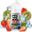 King's Crest Bali Fruits Watermelon + Kiwi + Strawberry Ice 30ml concentrate
