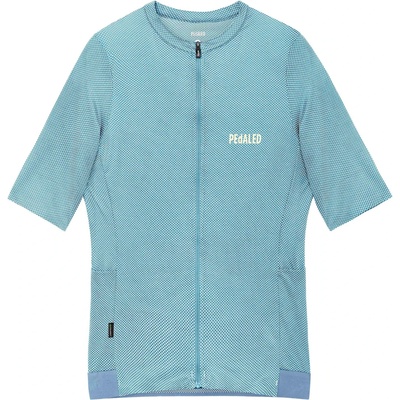 Pedaled Дамска фланелка с къс ръкав за колоездене Pedaled Women's Odyssey Delta Jersey Cycling jersey - Light Blue (156-3065-0113)