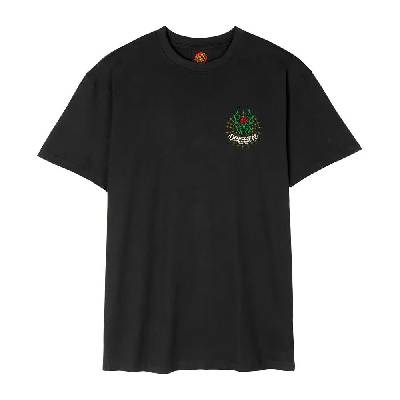 Тениска Santa cruz Dressen rose cross 2 short sleeve T-shirt - Black (Black)