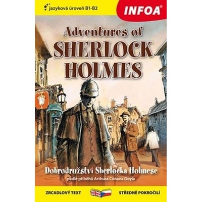 Zrcadlová četba - Adventures of Sherlock Holmes Dobrodružství Sherlocka Holmese - Arthur Conan Doyle