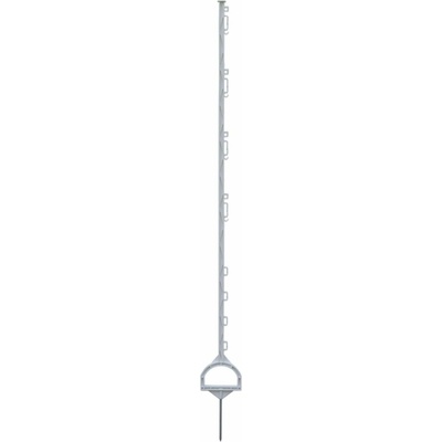 Fencee Plastový stĺpik pre elektrický ohradník, dĺžka 157 cm, 12 očiek, biely