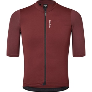 GripGrab Мъжка фланелка с къс ръкав за колоездене GripGrab Ride Short Sleeve Jersey Cycling jersey - Dark Red - размер M (056-3439-0212)