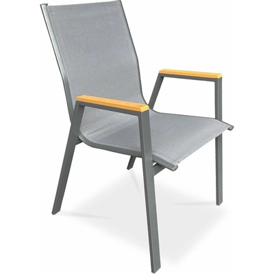 Autronic Zahradní židle METRA šedá
