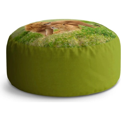 Sablio Taburet Circle Lev a lvice: 38x48 cm