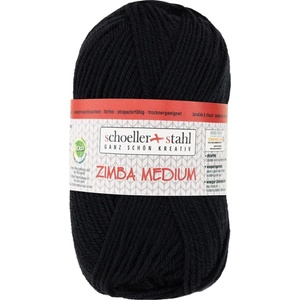 Schoeller + Stahl Zimba Medium 90139-121 Black Плетива прежда (90139-121)