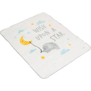 Cangaroo Одеяло 110/140 Softy Wish upon a star бял (3800146271169)