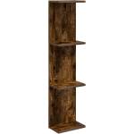 vidaXL Стенен рафт Опушен дъб 25 x 15 x 100 см Инженерна дървесина (8012388)