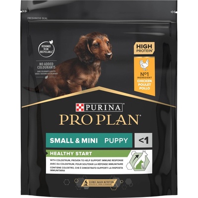 PRO PLAN Small & Mini Puppy/Junior HEALTHY START за малки кученца от дребни и мини породи, суха храна, с Пиле