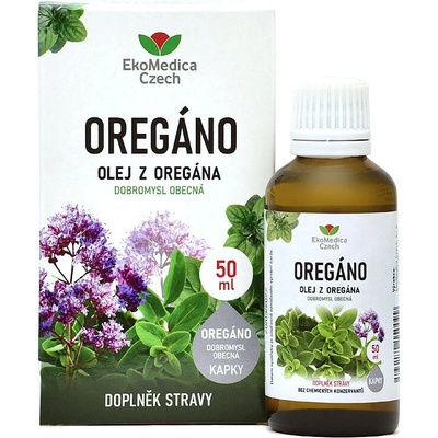 EkoMedica Oregáno Olej z oregána 50 ml Hepahit 40 kapslí