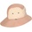 Ki ET LA Кемпер шапка със защита Ki ET LA - UPF50+, 1-2 г, 46-49 cm, Natural/Pink (KB2NP)