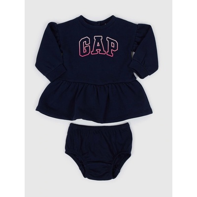 Dievčatá Baby set šaty a nohavičky Tmavomodrá
