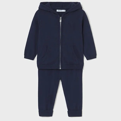 Mayoral Комплект две части трикотаж в тъмносин цвят за бебе момче Mayoral