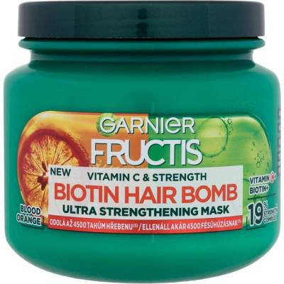 Fructis Vitamin & Strength Biotin Hair Bomb от Garnier за Жени Маска за коса 320мл