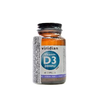 Viridian nutrition Vitamin D3 2000iu 60 kapslí
