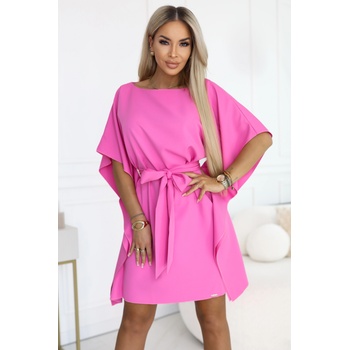 Numoco Широка рокля в розов цвят, модел 287-42nmc-2812 - Жълт, размер l/xl