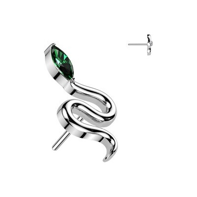Šperky4U Ozdobná část k PUSH IN piercingu TITAN TIT1700-G