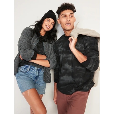 Old Navy unisex batikované tričko s dlouhým rukávem černá