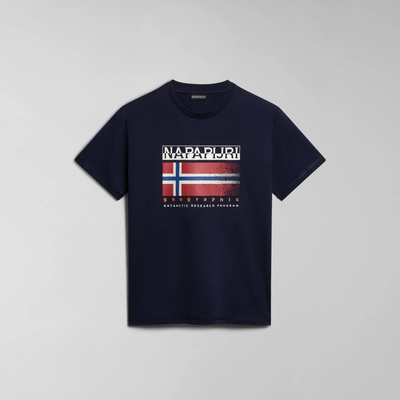 Napapijri pánské tričko s krátkým rukávem S-KREIS NP0A4HQR1761 Tmavě modrá