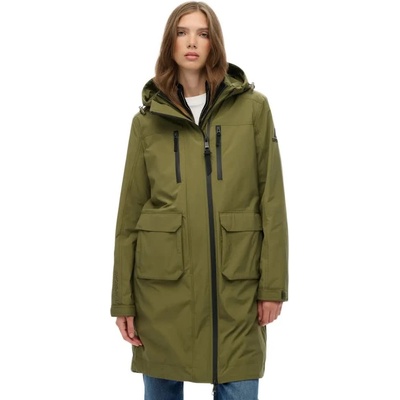 SUPERDRY Анорак Superdry Longline Shell parka - Green (Khaki Green)