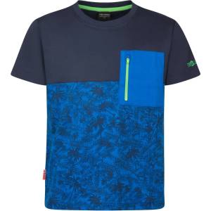 TROLLKIDS Детска тениска Trollkids Kid's Flakstad T T-shirt - Glow Blue / Navy - размер 110 (EU) (704-4651-0113)