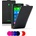 Nokia XL/Dual Флип2 Кожен Калъф + Протектор и Стилус