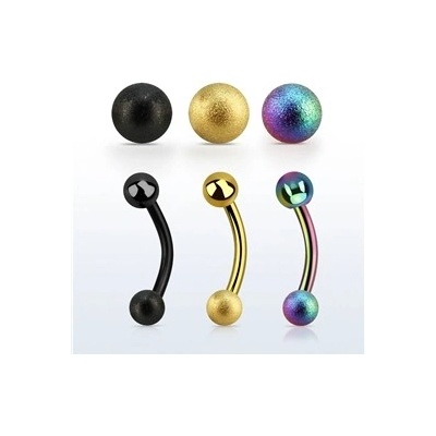 Piercingate piercing do obočí POB00201 černá