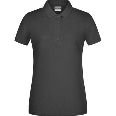 James & Nicholson JN 8009 Dámske piqué polo z bio bavlny čierna