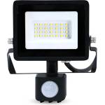 Nedis LLFLP16BLСензор за движение LED прожектор 20W, IP44, 4000 K, 1620 lm, 220 - 240 V AC 50/60 Hz, енергиен клас F (LLFLP16BLK)