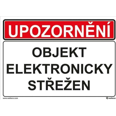 OBJEKT ELEKTRONICKY STREZEN, Samolepka, formát A5, Samolepicí