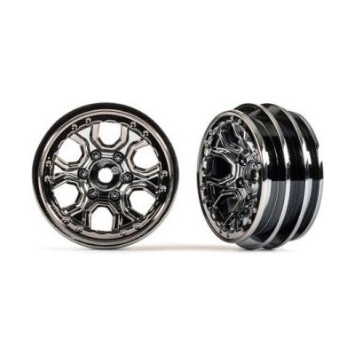 Traxxas диск 1.0" спица черен хром (2)