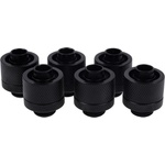 Alphacool Фитинг Alphacool Eiszapfen, Удължител, 16/10mm, G1/4, Черен мат, 6 броя (1011163) - tehnik