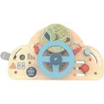 Tooky Toy Tooky Toy: 2 в 1 дървено кормило за игра и дъска за занимания (TA491A)