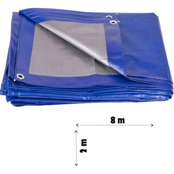 Tarpaulin plachta Profi 02x08 m, 140 g/m, zakrývacia, modrá