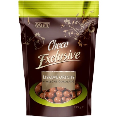 Poex Lieskové jadrá v mliečnej čokoláde 175 g