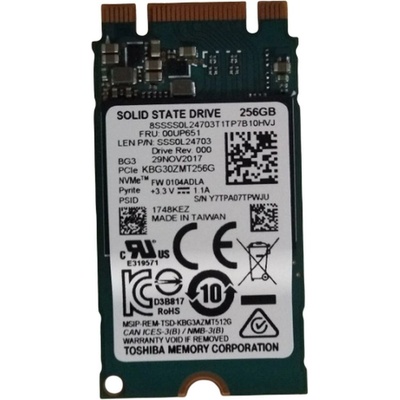 Lenovo ThinkPad 256GB M.2 2242 PCIe NVMe 3x2, 00UP651