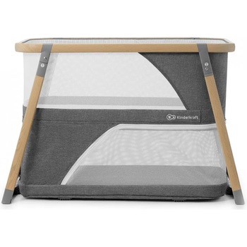 Image 1 of KinderKraft Бебешка кошара KinderKraft Sofi - Сгъваема, с люлка, сива (KKLSOFIGRY0000)