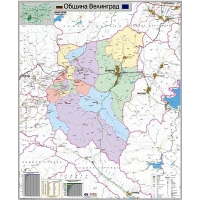 Mapmedia Карта на община Велинград