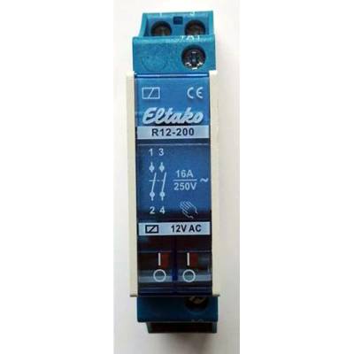 Eltako R12-200-12V spínací relé , 12 V, 8 A, 2 spínací kontakty, 1 ks