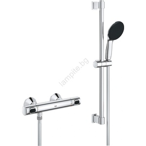 GROHE 34800001 - Комплект за душ с термостатен смесител PRECISION FLOW 600 mm хром (GH1096)