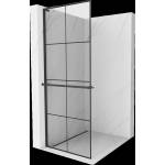 Mexen Kioto+ L Душ кабина с рафт Walk-in 80 x 200 см, черна решетка, черна - 800-080-123-70-77 (800-080-123-70-77)