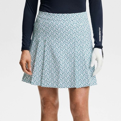 J.Lindeberg Ladies Alesia Print Skirt Ladder White Bay