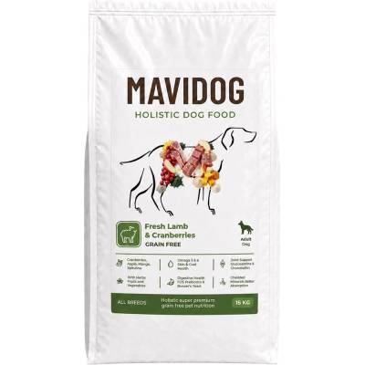 MAVIDOG HOLISTIC GF Adult - Fresh Lamb & Cranberries 15 кг
