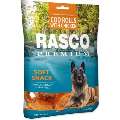 Rasco Premium Soft Snack Cod Rolls With Chicken 230 g