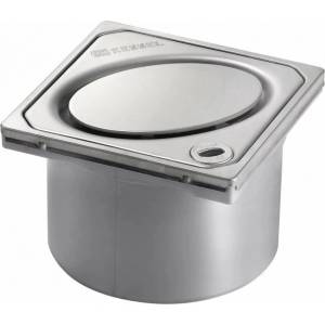 Kessel Капак и горна част от неръждаема стомана за тяло на сифон Kessel Oval System 100 (27202)