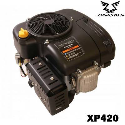 Двигател бензинов Zongshen XP420, 11.5 к. с. , 420 куб. см, 4-тактов, вертикален вал 25.4x87 мм, електрически старт (R01-99011)