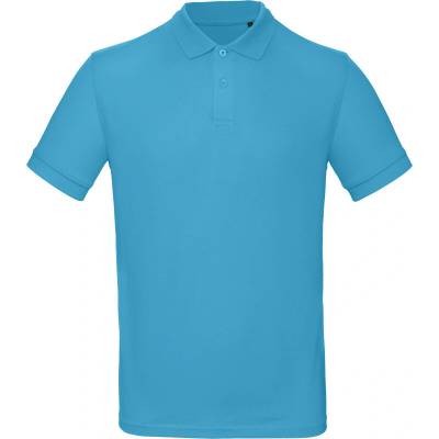 B&C Inspire Polo men pánske piqué polo tričko modré very turquoise
