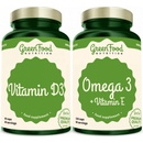 GreenFood Nutrition Omega 3 120 kapslí + Vitamin D3 60 kapslí