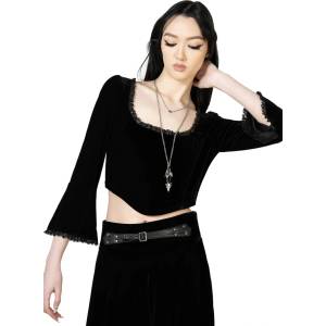 KILLSTAR тениска с 3/4 ръкав (топ) KILLSTAR - Harietta - Черно - KSRA010290