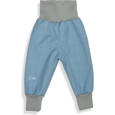 Esito Rostoucí softshellové kalhoty s beránkem Sky blue modrá