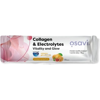 Osavi Collagen Electrolytes Vitality and Glow [10 грама] Портокал с грейпфрут